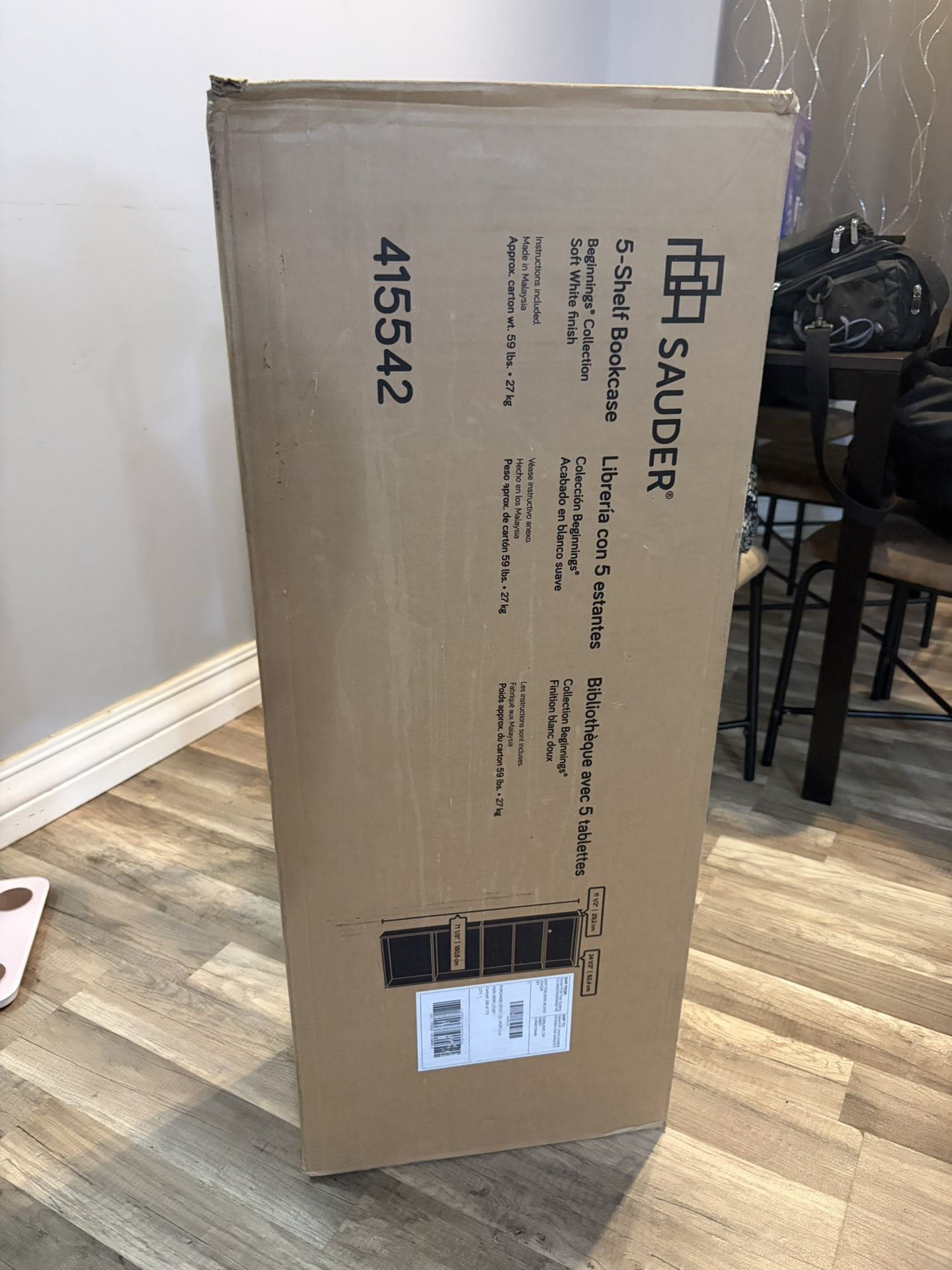 Sauder 5-Shelf Bookcase