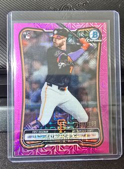 2026 Bowman Bryce Eldridge #58 Chrome Pink Mojo Refractor /199 (RC)