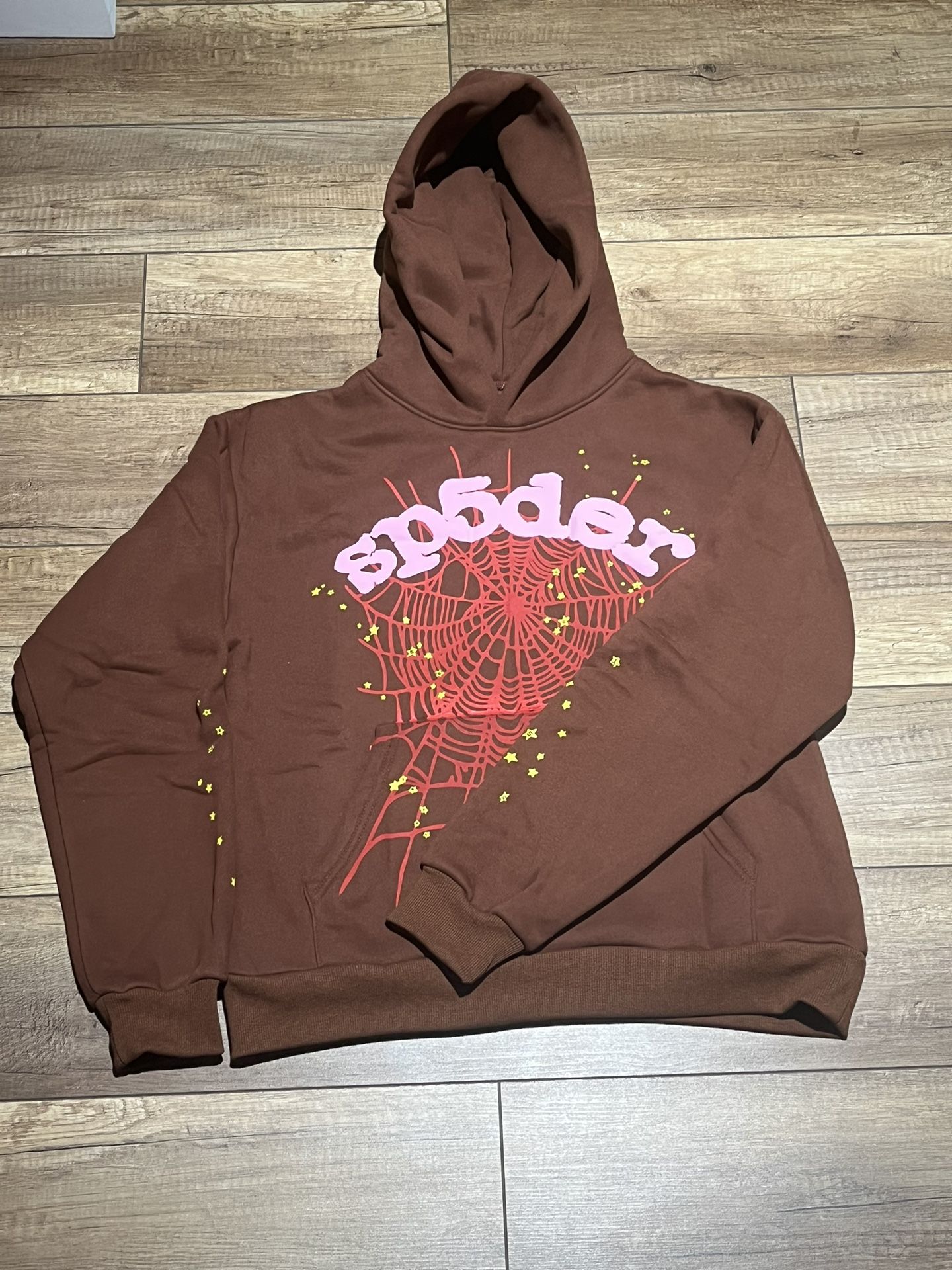 Brown Sp5der Hoodie