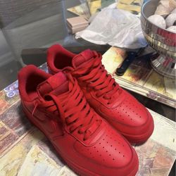 Red Air Force 1 (size 11.5)
