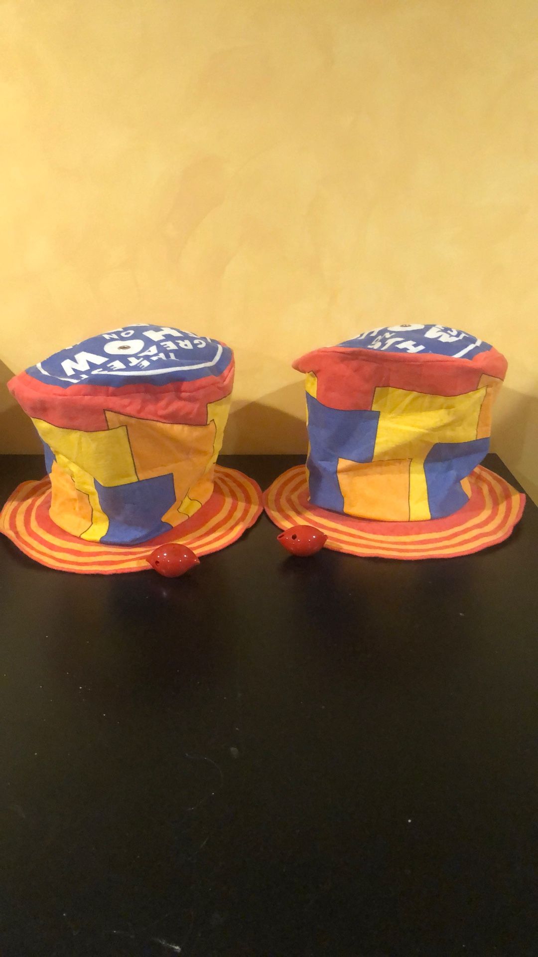 Halloween Clown Hats With Red Noses