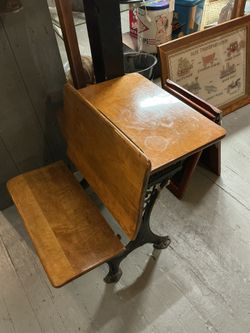 Antique New Oxford School Desk