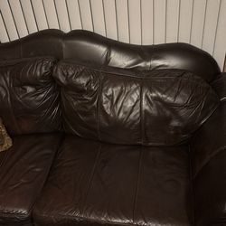Genuine leather couch