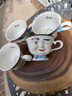 Vintage Bailey’s Tea Cups, Great For Candle Making, Set Of 4