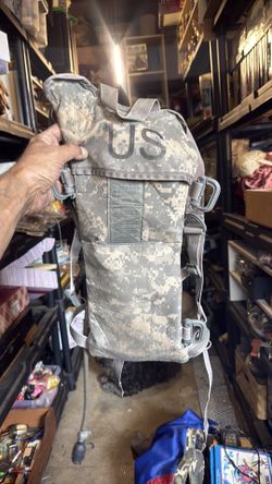 Military hydration pack with shell inside