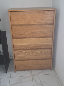 Wooden Dresser and Wood TV stand.