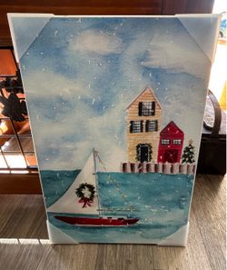 Beautiful costal Christmas print
