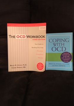 TWO BOOKS TOGETHER ON OCD . COPING WITH OCD & THE OCD WORKBOOK.
