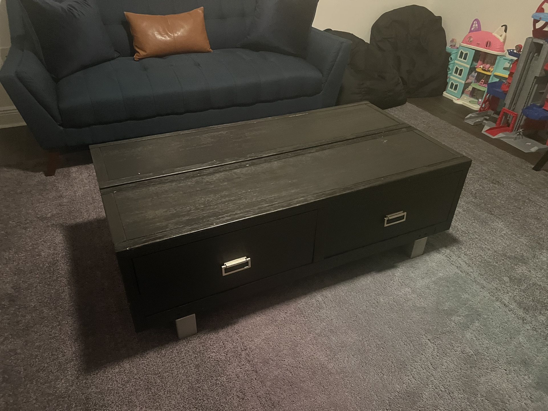 Black Lift top Coffee Table 