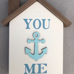 Home Decor Tabletop Wall / Bathroom Decor Beach Costal Theme Bundle 