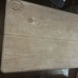 all wood with rabbit carving coffee table asking 20 unfinished need gone 