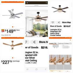 4 / Abanicos Nuevos De Lujo De Crystal Y Dorados $145each 