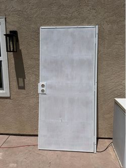White Steel Security Door