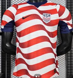 USA red and white jersey new