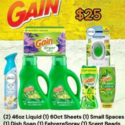 Large Gain LAUNDRY Detergent Household BUNDLE Stock up SALE 🔥