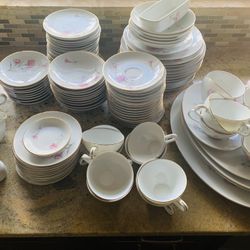 Royal Court Fine China Pink Carnation Set