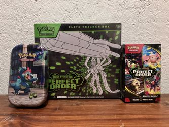 Pokemon Perfect Order ETB + Booster + Tin Bundle!!