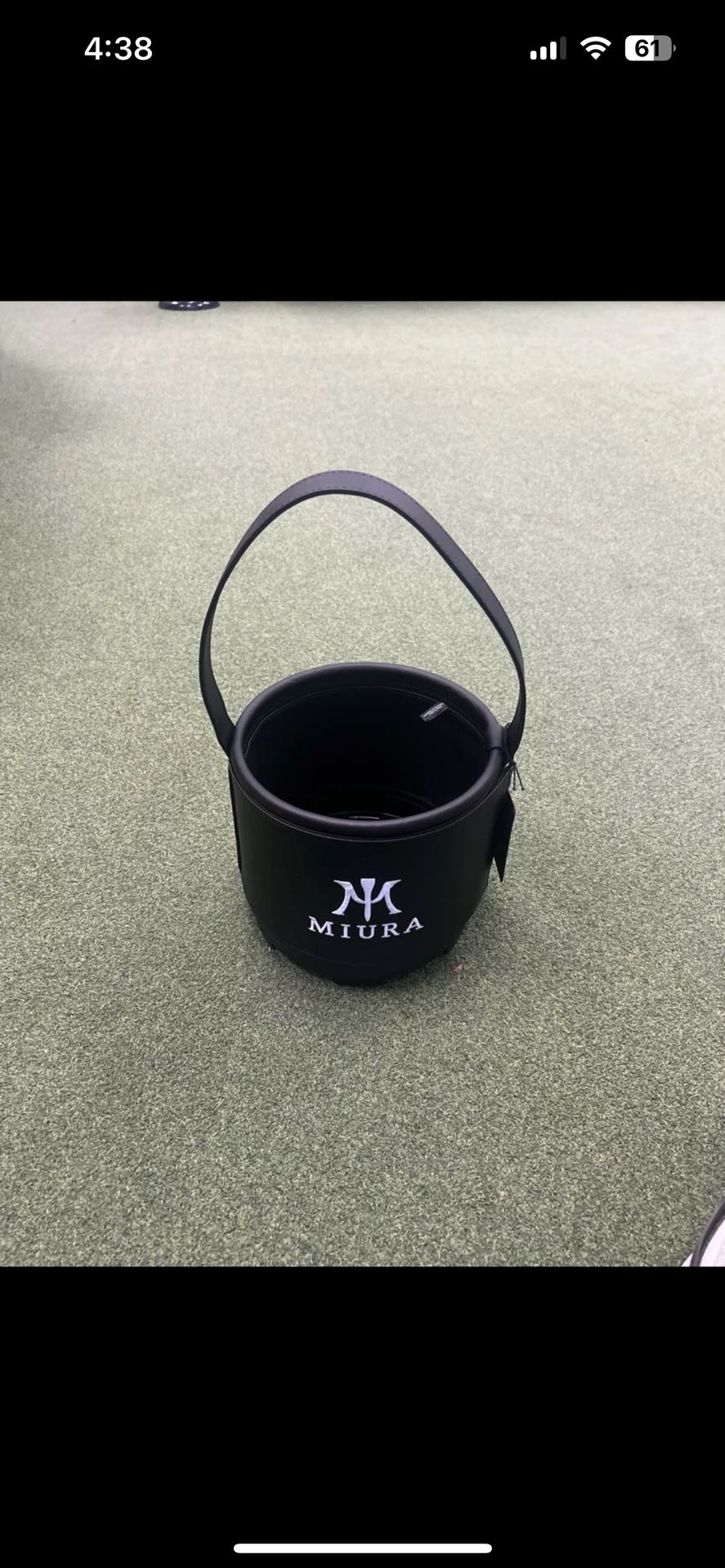 New Vessel Golf Shag Bag Den Caddy Miura Black