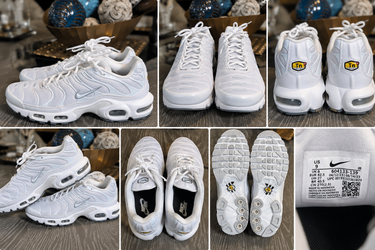 Nike Air Max Plus TN Triple White – Men’s Size 9 – Excellent Condition