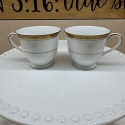 Noritake 2 Demitasse Cups only Japan 1(contact info removed) Gold Encrusted