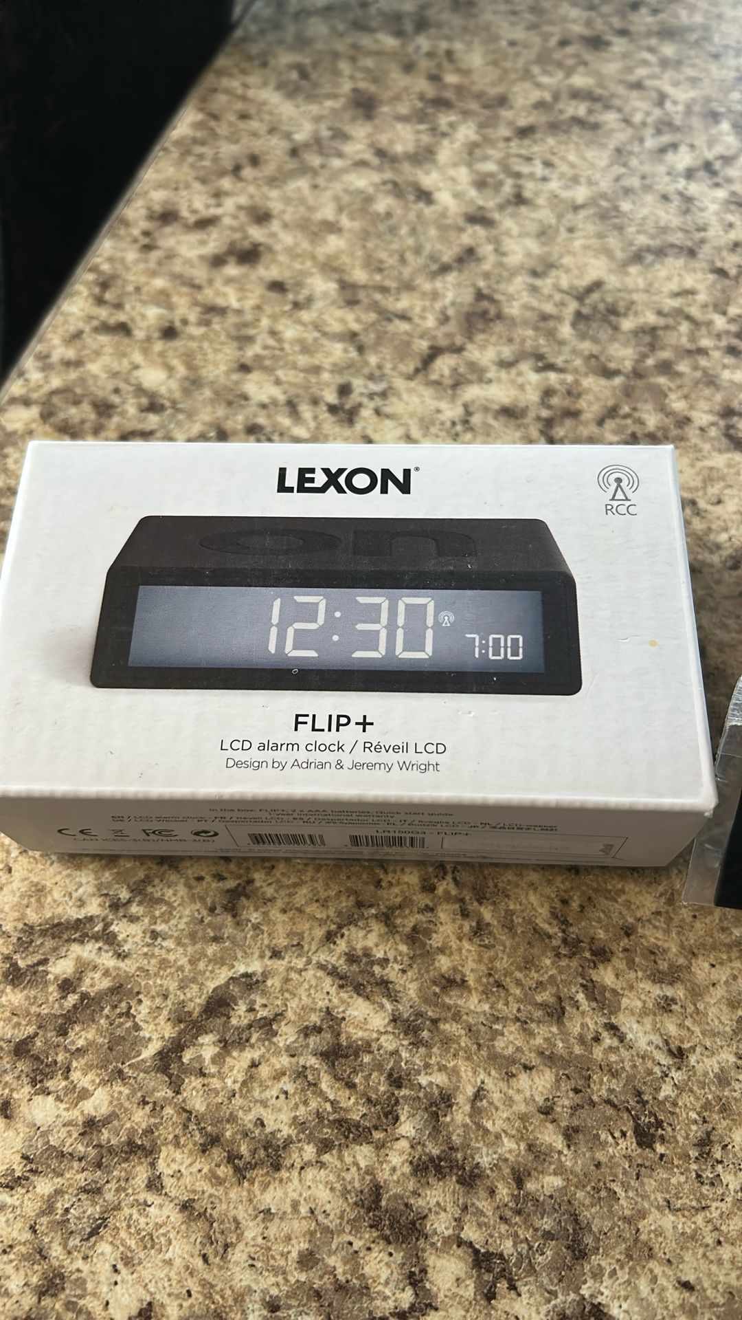 Lexon LCD alarm clock