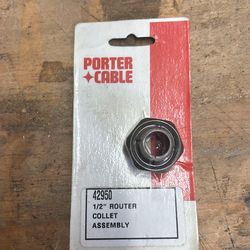 Porter cable router collet assembly