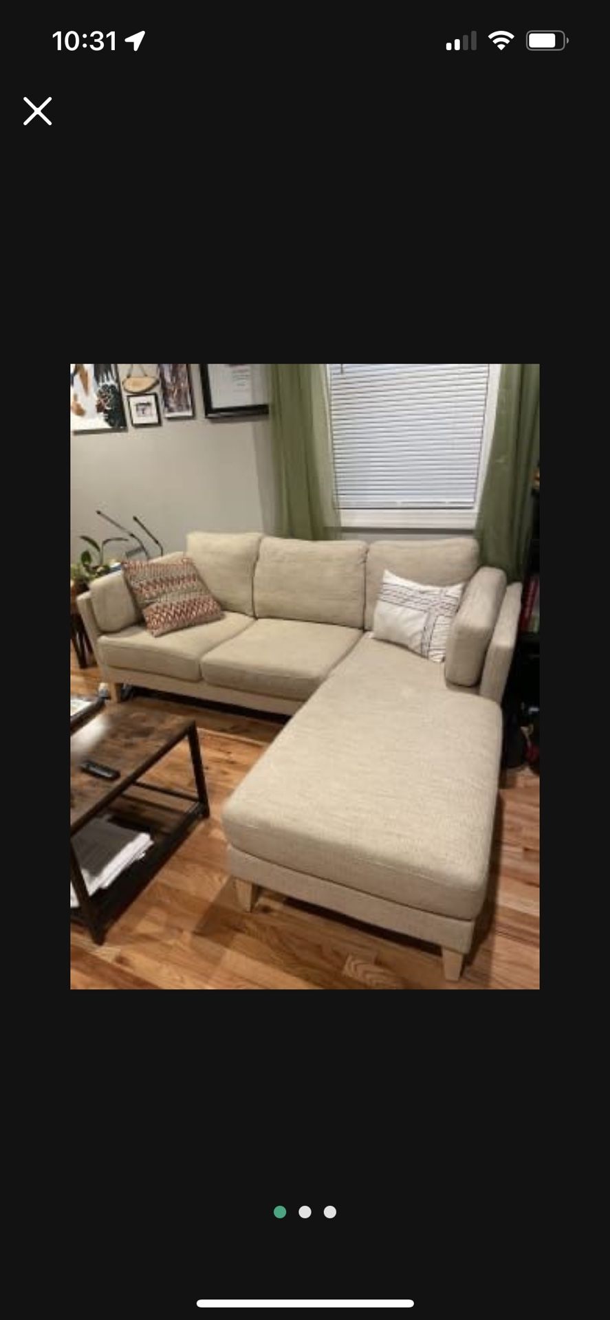 Oatmeal Woven Noelle Sofa And Ottoman