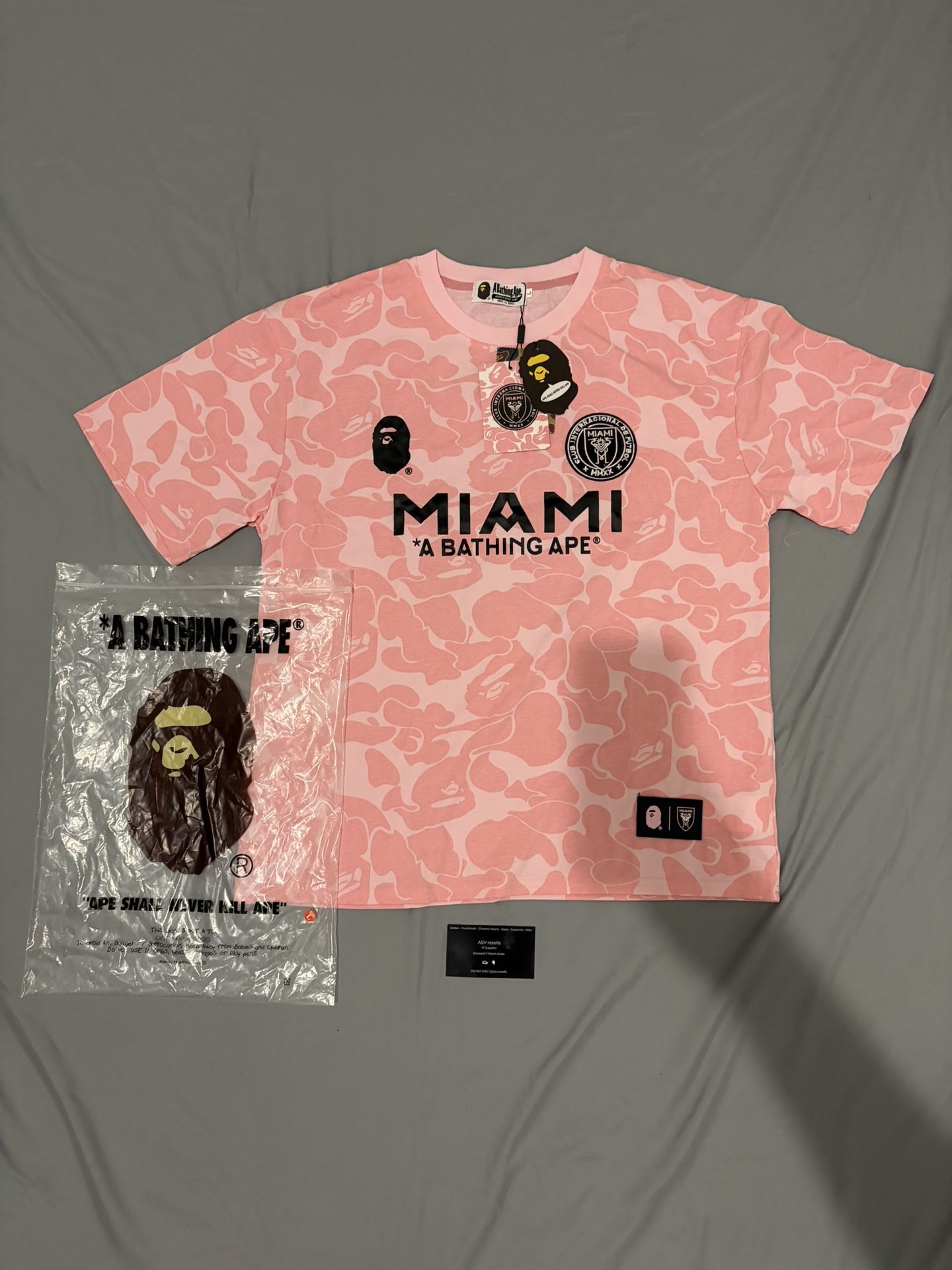 Inter Miami X Bape colab shirt