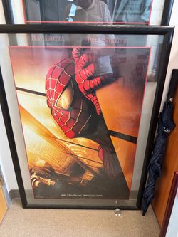 Recalled original Spider Man movie poster with World Trade Center