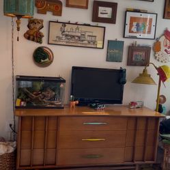 Walnut Kent Coffey Foreteller Lowboy Dresser