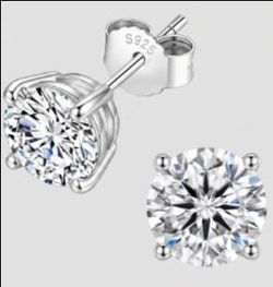 Moissanite Stud Earrings
