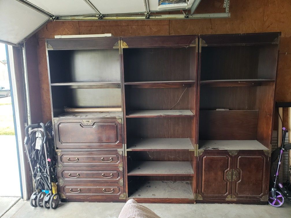 Mahogany Bookshelves 