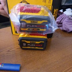 2 DeWalt Flex Volt  60V  9 Ah Batteries 100$ EACH