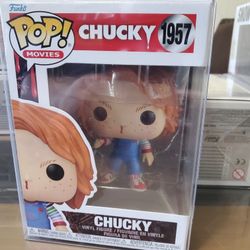 BRAND NEW CHUCKY WITH BLOODY NOSE FUNKO WITH POP PROTECTOR 
