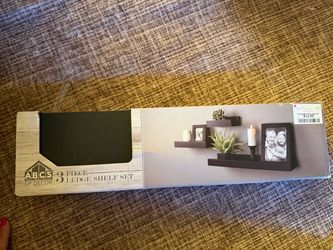 ABC's of Decor 3-Piece Ledge Shelf Set