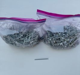 10.5 pounds #8 x 3” painted flat head screws