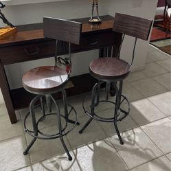 Wooden/Metal Stools - New 