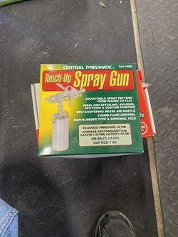 central pneumatic touch up spray gun