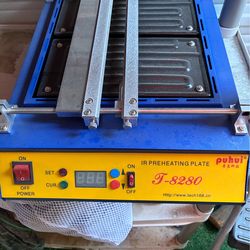 Infrared preheating plate