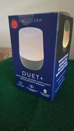Yogasleep Duet+ Sound Machine Night Light Bluetooth Speaker