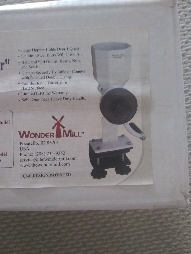 Wonder Mill Hand Grain Grinder