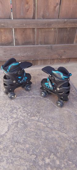 Kids roller skates with light-wheels, new no box.