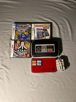 Nintendo DSi xl 25th anniversary edition bundle case please read description would trade for dinosaur toy
