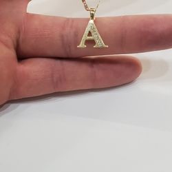 Letter A with 20inch Chain