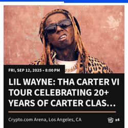 Lil Wayne Tickets Friday Sept 12 