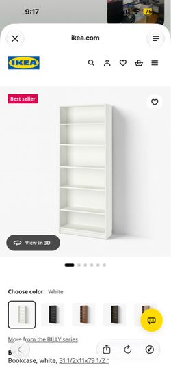 IKEA BILLY bookcases in white x 2