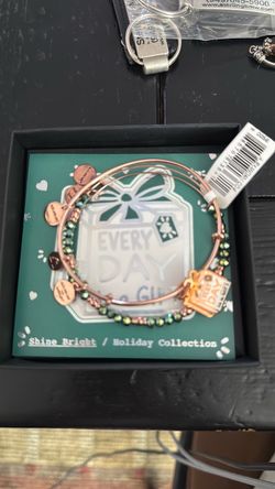Alex and Ani Rose Gold Bangle Bracelet Set everyday is a gift