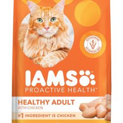 IAMS Proactive Health Adult Healthy Dry
Cat Food with Chicken, 7 lb. Bag
