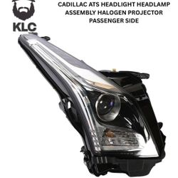 2013 2014 2015 2016 2017 2018 CADILLAC ATS HEADLIGHT HEADLAMP ASSEMBLY HALOGEN PROJECTOR PASSENGER SIDE
