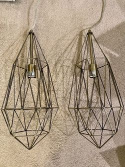 Brushed Gold Plug In Pendant Lights